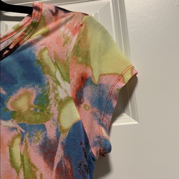 Vera Wang Multicolored Cap Sleeve Blouse Size M - Picture 4 of 5